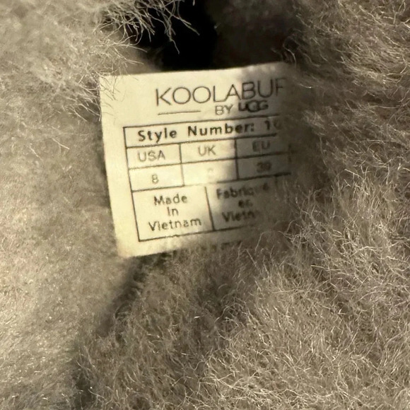 Koolaburra by UGG Milo Suede Leather Faux Fur House Shoes Slippers Size 8 - Picture 12 of 16